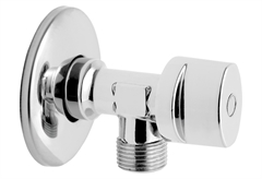 Γωνιακός Σφαιρικός Διακόπτης Ferro 1/2" x 3/4" Αρσενικό-Αρσενικό Χρωμέ