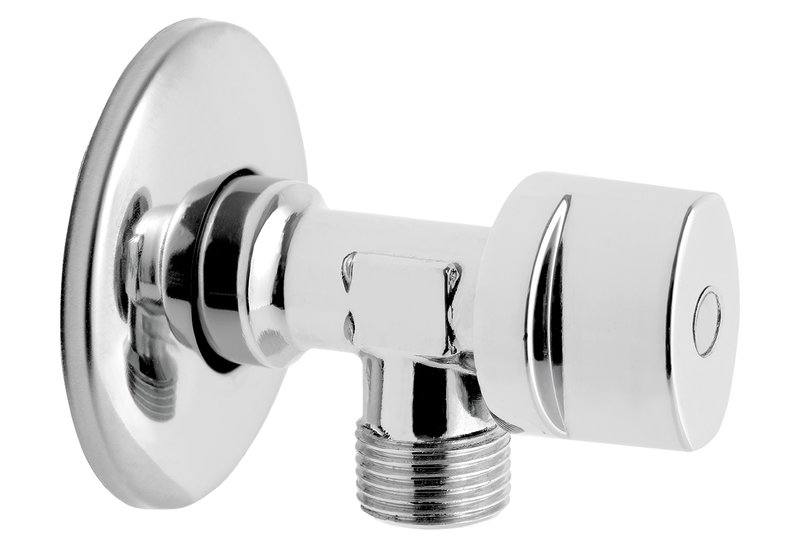 Γωνιακός Σφαιρικός Διακόπτης Ferro 1/2" x 3/4" Αρσενικό-Αρσενικό Χρωμέ