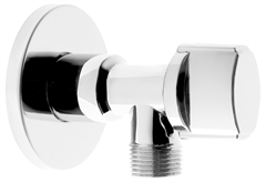 Γωνιακός Σφαιρικός Διακόπτης Ferro 1/2" x 1/2" Αρσενικό-Αρσενικό Χρωμέ
