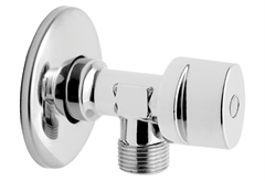 Γωνιακός Σφαιρικός Διακόπτης Ferro 1/2" x 3/8" Αρσενικό-Αρσενικό Χρωμέ