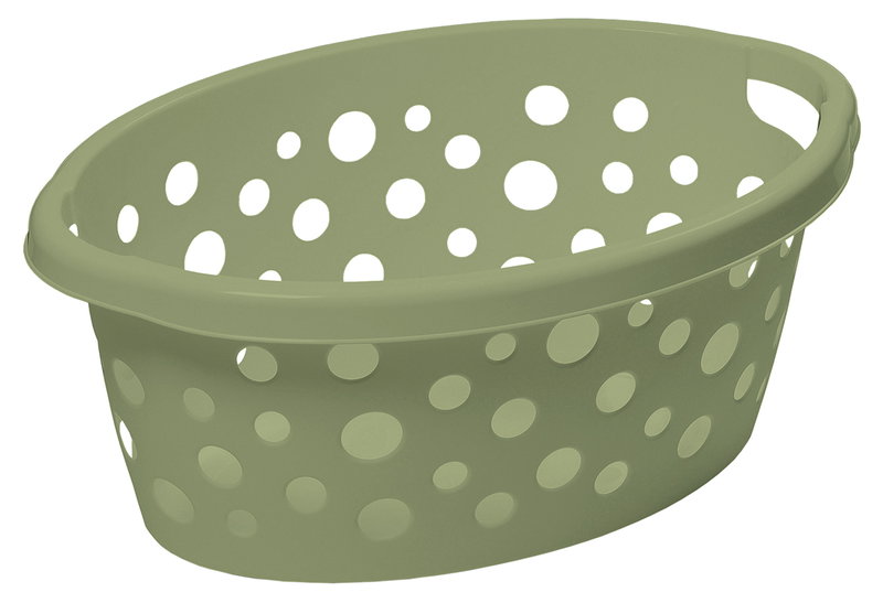 Καλάθι Ρούχων DEA Home Bubble Sage Green 25lt