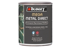 Αντισκωριακό Βερνίκι Budget Mega Metal Direct Μαύρο 750ml