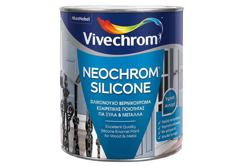 Βερνικόχρωμα Vivechrom Neochrom Silicone Λευκό 375ml