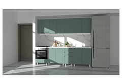 Έτοιμη Κουζίνα Electra Μέντα Μ260xΠ60xΥ220cm με Πάγκο