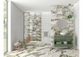 Πλακάκι Τοίχου Κεραμικό Marble Verde 25x75cm Πράσινο