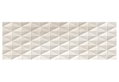 Ντεκόρ Τοίχου Κεραμικό Cemento Cream Diamond 25x75cm Μπεζ