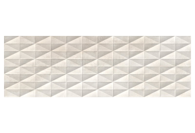 Ντεκόρ Τοίχου Κεραμικό Cemento Cream Diamond 25x75cm Μπεζ