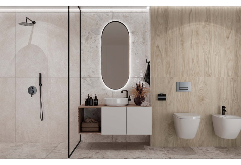 Γρανιτοπλακάκι Stonemix 60x120cm Γκρι