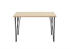 Τραπέζι Wood New Μ120xΠ75xΥ75cm Natural