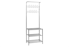 Έπιπλο Εισόδου Μ94xΠ35xΥ115cm Ασημί
