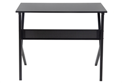 Γραφείο Relia Μ90xΠ55xΥ76cm Μαύρο