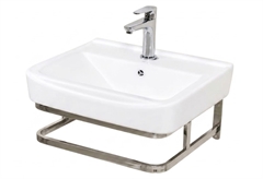 Σετ Βάση με Νιπτήρα Gloria Arista Μ43.5xΠ35xΥ22cm Χρωμέ