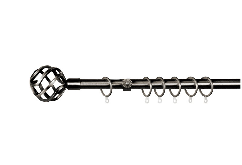 Κουρτινόβεργα Central Home Sun Επεκτεινόμενη Φ16/19mm 120/210cm Χρωμέ