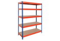 Ραφιέρα Μεταλλική AR Shelving Rivet Μ100xΠ50xΥ192cm με 5 Ράφια