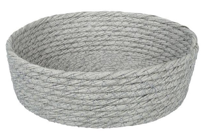 Καλάθι Espiel Rattan Φ18x6cm Γκρι