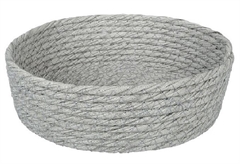 Καλάθι Espiel Rattan Φ20x6cm Γκρι