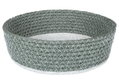 Καλάθι Espiel Rattan Φ18x6cm Χακί/Λευκό