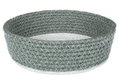 Καλάθι Espiel Rattan Φ20x6cm Χακί/Λευκό