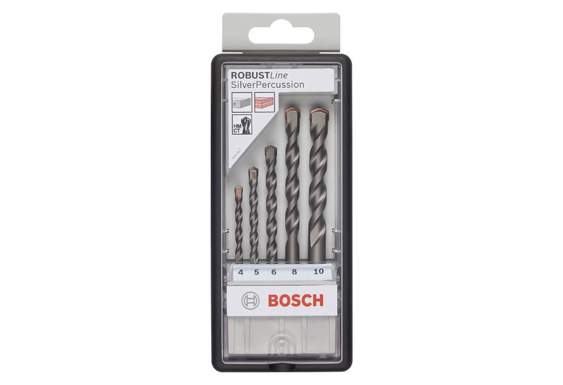 Σετ Τρυπάνια Μπετού Bosch CYL-3 Robust Line Φ4x10mm 5τμχ