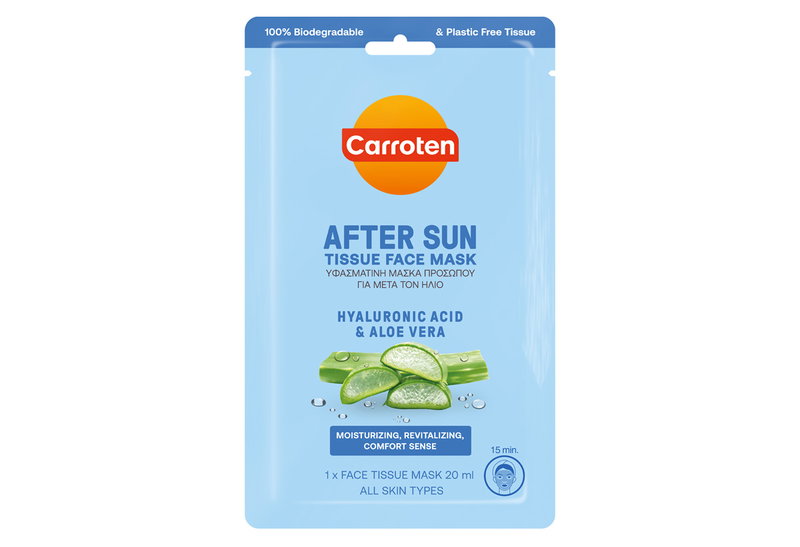 Υφασμάτινη Μάσκα Προσώπου Carroten After Sun 20ml