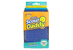 Σετ Μεταλλικά Σφουγγάρια Καθαρισμού Scour Daddy Steel 2τμχ
