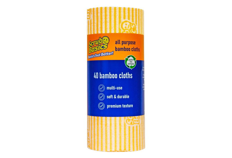 Πανιά Καθαρισμού Scrub Daddy Basics Bamboo 40τμχ