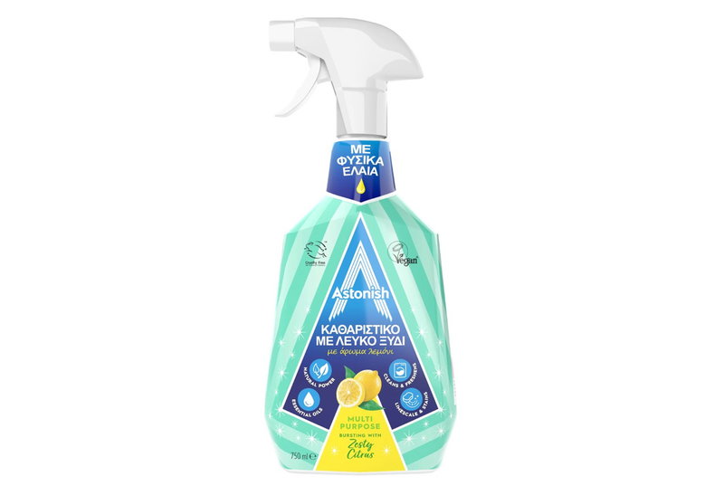 Λευκό Ξύδι Καθαρισμού Astonish με Άρωμα Λεμόνι 750ml