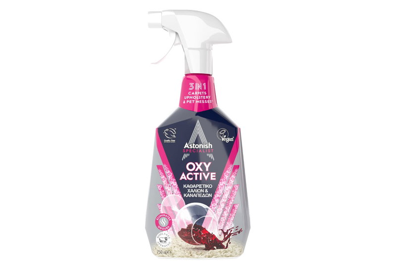 Καθαριστικό Χαλιών & Καναπέδων Astonish Oxy Active 750ml