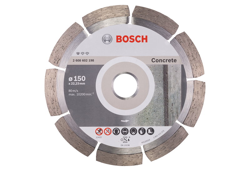 Διαμαντόδισκος Δομικών Υλικών Bosch Line Standard 150x2mm