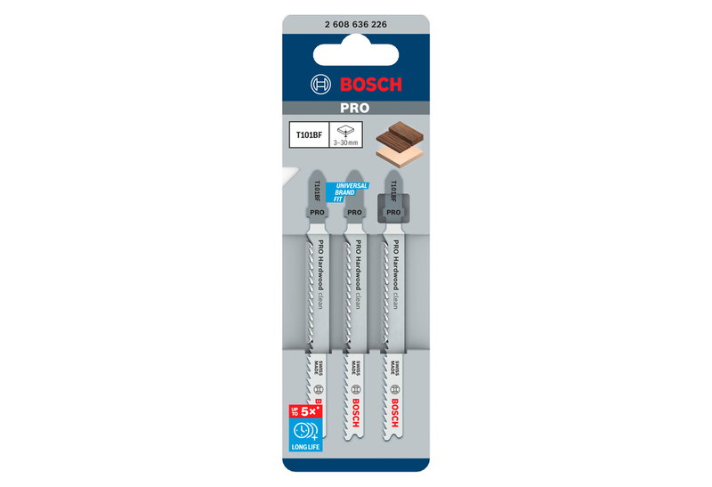 Λάμες Σέγας Bosch Pro Hardwood Clean T101BIF 100x2.7mm