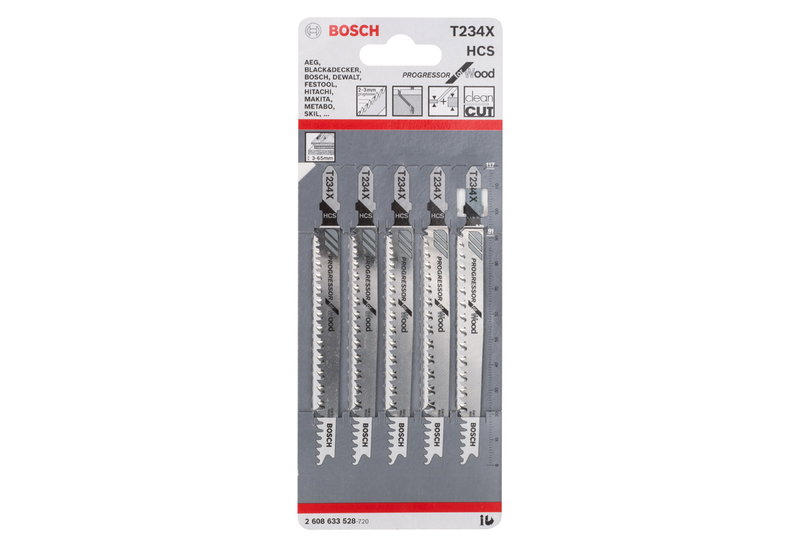 Λάμες Σέγας Bosch Progressor 117x2-3mm