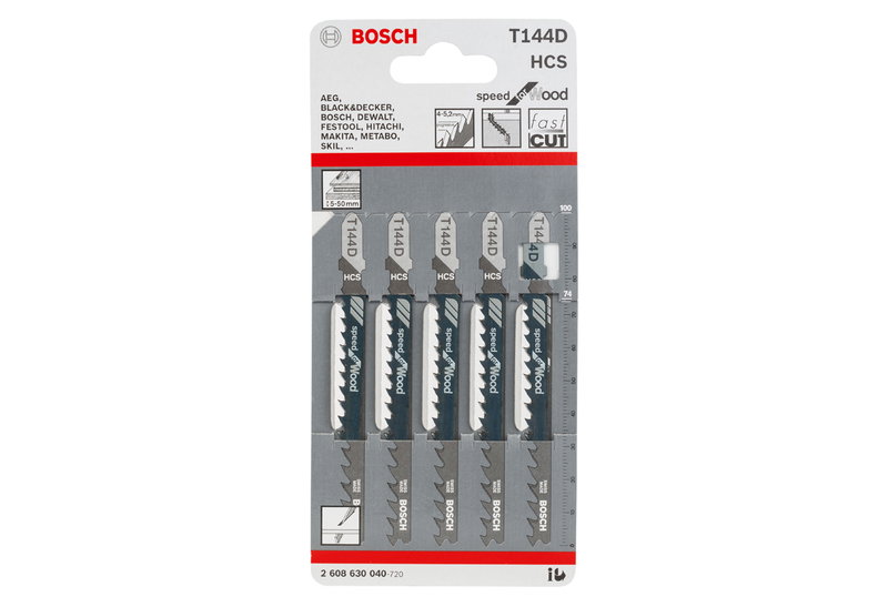 Λάμες Σέγας Bosch Clean for Wood 100x4.0-5.2mm