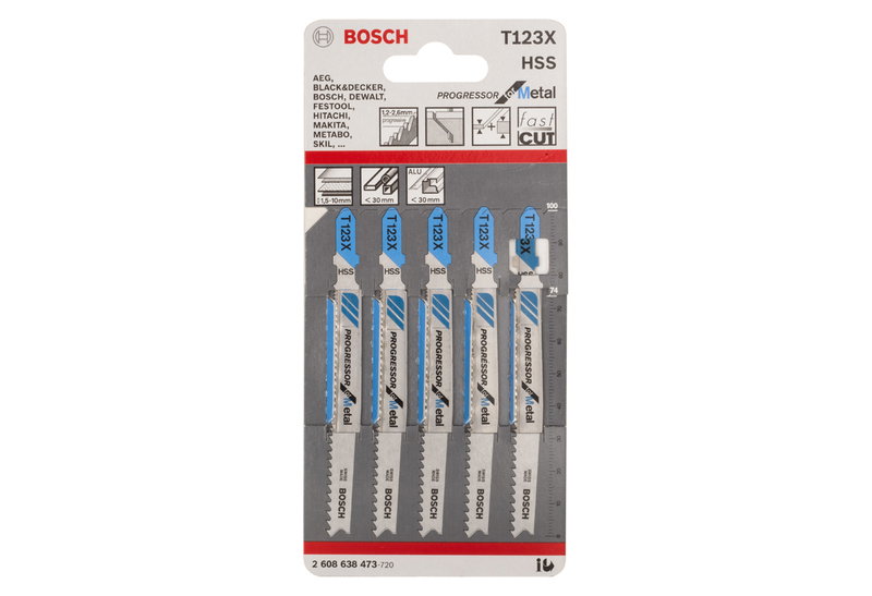 Λάμα Σέγας Bosch Pro T123XF Μετάλλου 100x1.2-2.6mm