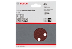 Σετ Γυαλόχαρτα Εκκέντρου Τριβείου Bosch Expert C430 40x125mm 5τμχ