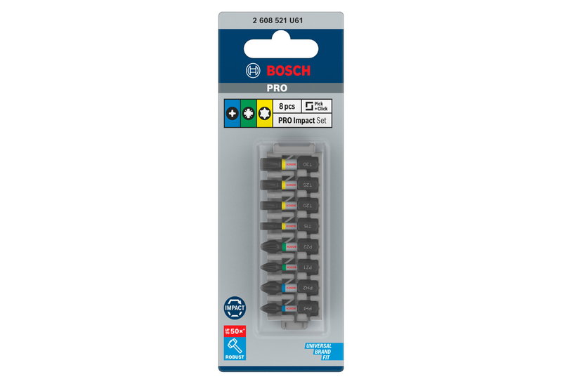 Σετ Μύτες Bosch Pro Pick & Click 8τμχ
