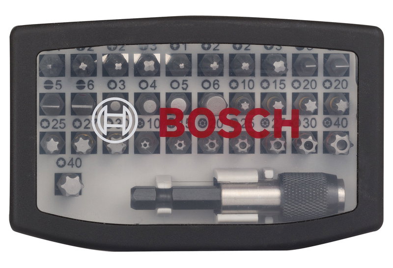 Σετ Μύτες Bosch Extra Hard 32 Τεμαχίων με Αντάπτορα