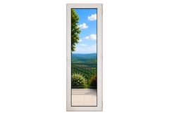 Μπαλκονόπορτα PVC 90x210cm Δεξιά Λευκή