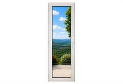 Μπαλκονόπορτα PVC 90x210cm Αριστερή Λευκή