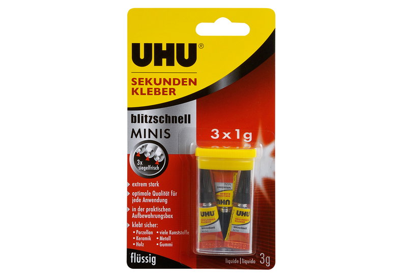 ΚΟΛΛΑ UHU SUPER MINIES 3X1GR