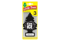 Αρωματική Καρτέλα Little Trees Black Ice 3τμχ