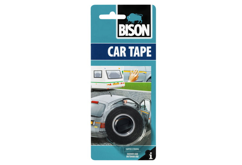 Ταινία Διπλής Όψης Bison Car Tape Αδιάβροχη 1.5Mx19mm