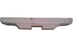 Κιονόκρανο Απλό Πεύκης 60X8.8X8.8cm με Καπέλο