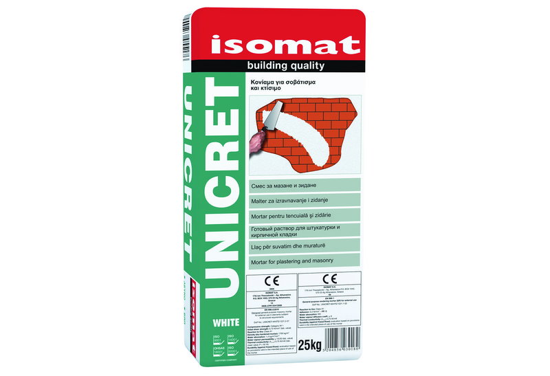 Σοβάς Επισκευαστικός Isomat Unicret 25kg Λευκός