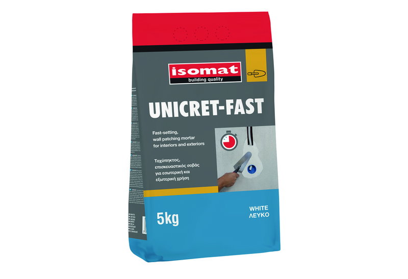 Σοβάς Επισκευαστικός Ταχείας Πήξεως Isomat Unicret Fast 5kg Λευκός