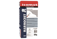 Σοβάς Μονής Στρώσης Isomat Marmocret-1 30kg Λευκός