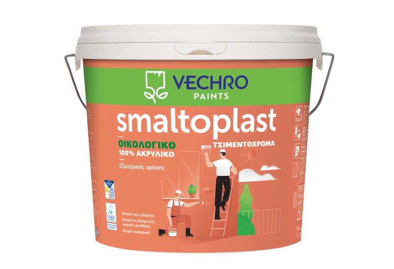 Τσιμεντόχρωμα Vechro Smaltoplast Λευκό 3lt