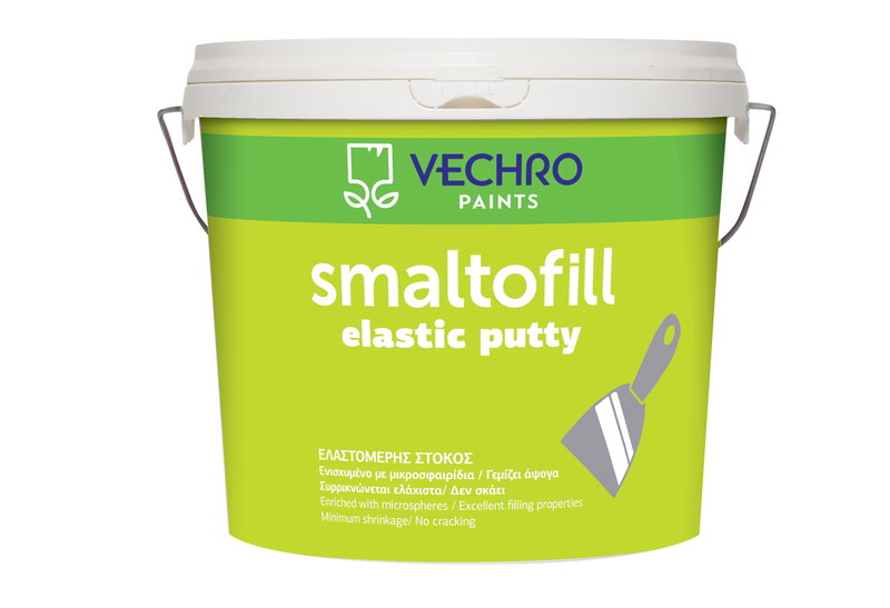 Στόκος Ελαστομερής Vechro Smaltofill 4lt Ανοιχτό Γκρι