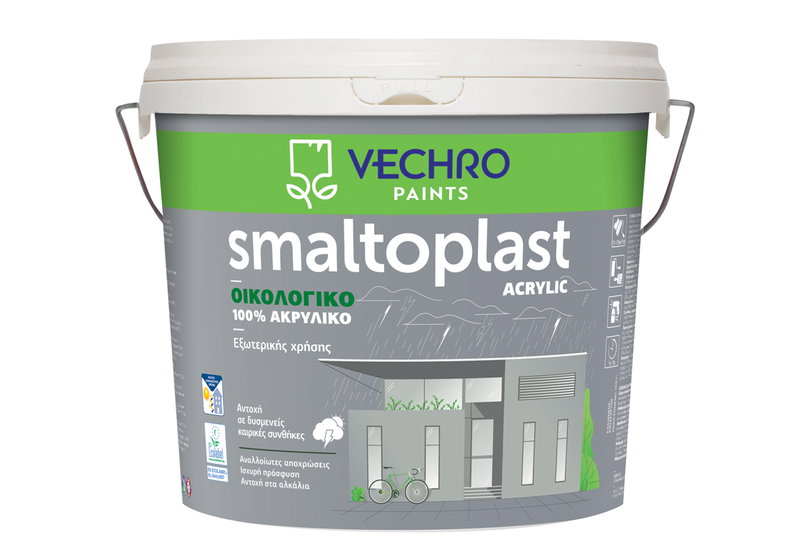 Χρώμα Ακρυλικό Vechro Smaltoplast Acrylic Βάση P 1lt