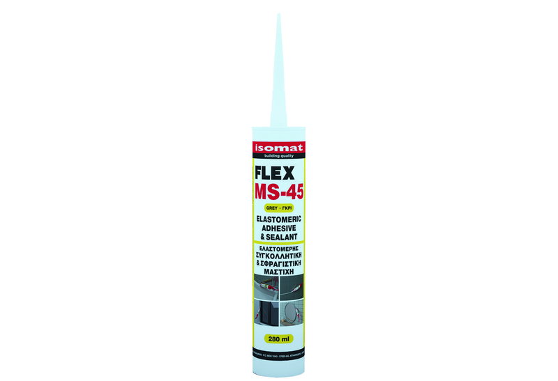 Σφραγιστική & Συγκολλητική Μαστίχη Isomat Flex MS 45 280ml Γκρι