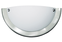 Απλίκα Ημικυκλική Μεταλλική Σατινέ/Χρωμέ